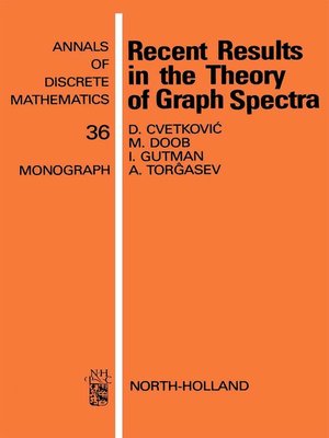 cover image of Recent Results in the Theory of Graph Spectra